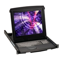 KVT517A-16UV: US Keyboard, VGA, PS/2, USB, w/ 16 port switch, 17"