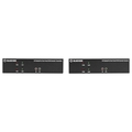 KVX Series KVM Extender over Fiber - 4K, Dual-Head, DisplayPort, USB 2.0 Hub, Serial, SFP, Audio, Local Video