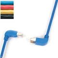 SpaceGAIN CAT5e 100-MHz Ethernet Patch Cable – Molded Angled Boots, Unshielded (UTP)